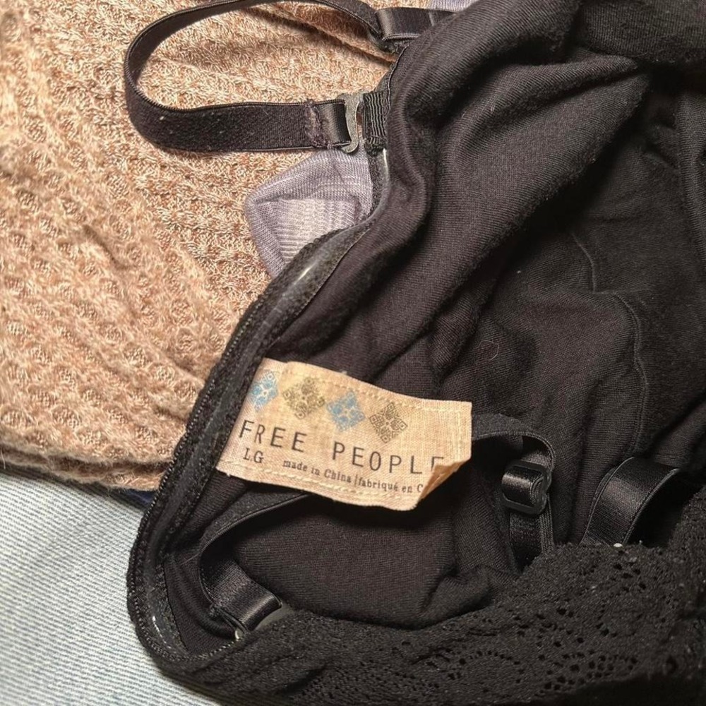 Free People Black Lace Beaded Dress (L)‎ - Picture 3 of 3